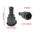 Conector manguera radiador superior A deposito US Parts 120-217