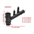 Conector manguera radiador superior landrover lr4 3.0l 14-16 US Parts 120-228