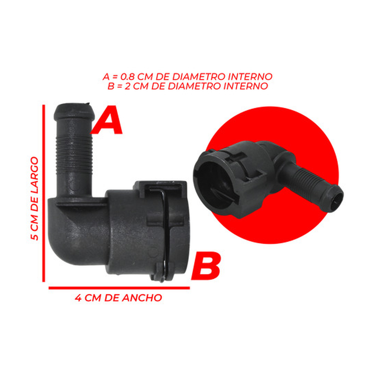 Conector calefacción nw08-10 mm universal universal all US Parts 120-231
