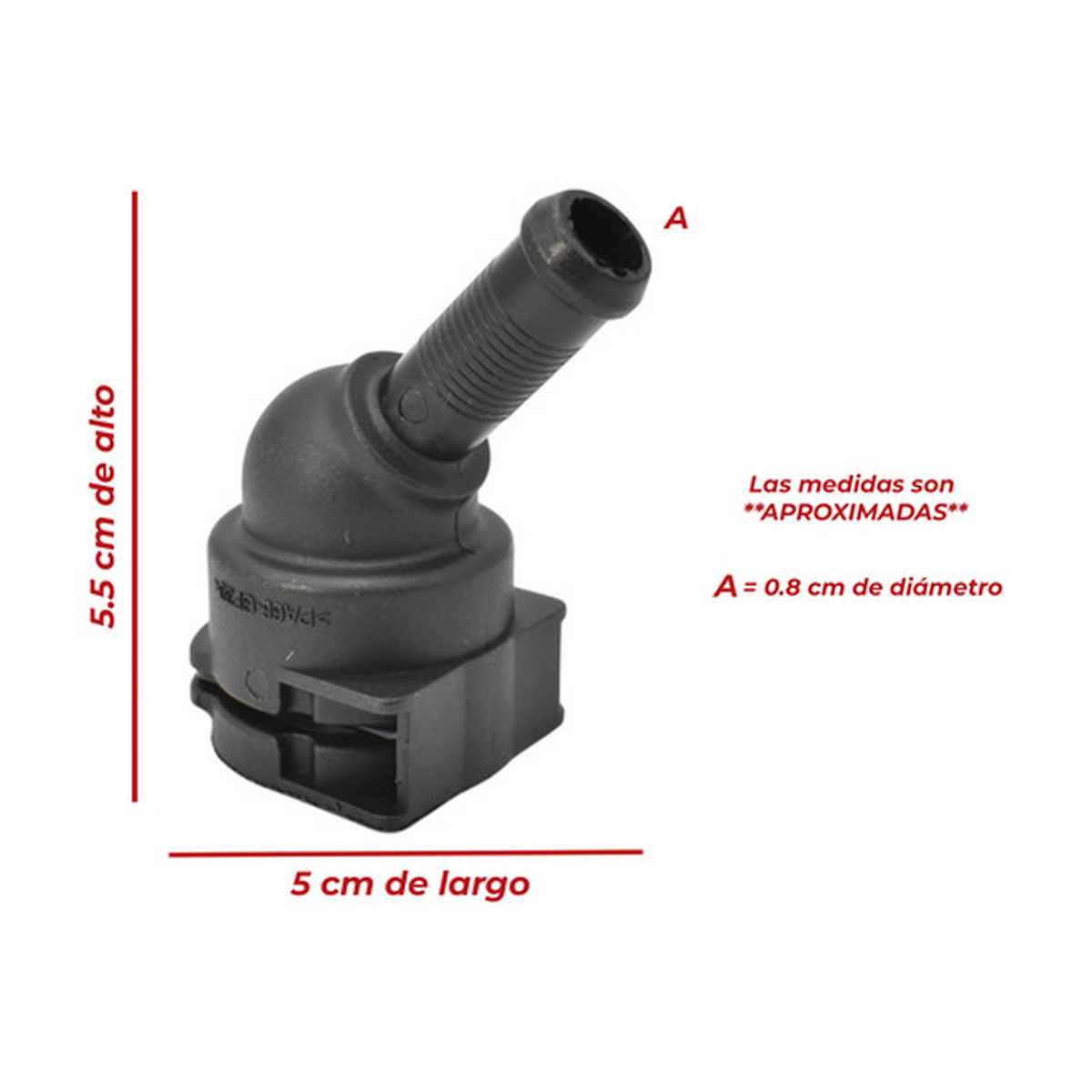 Conector manguera calefacción nw12-45 - 10 mm universal US Parts 120-233