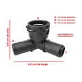 Conector manguera deposito A enfriador aceite US Parts 120-236