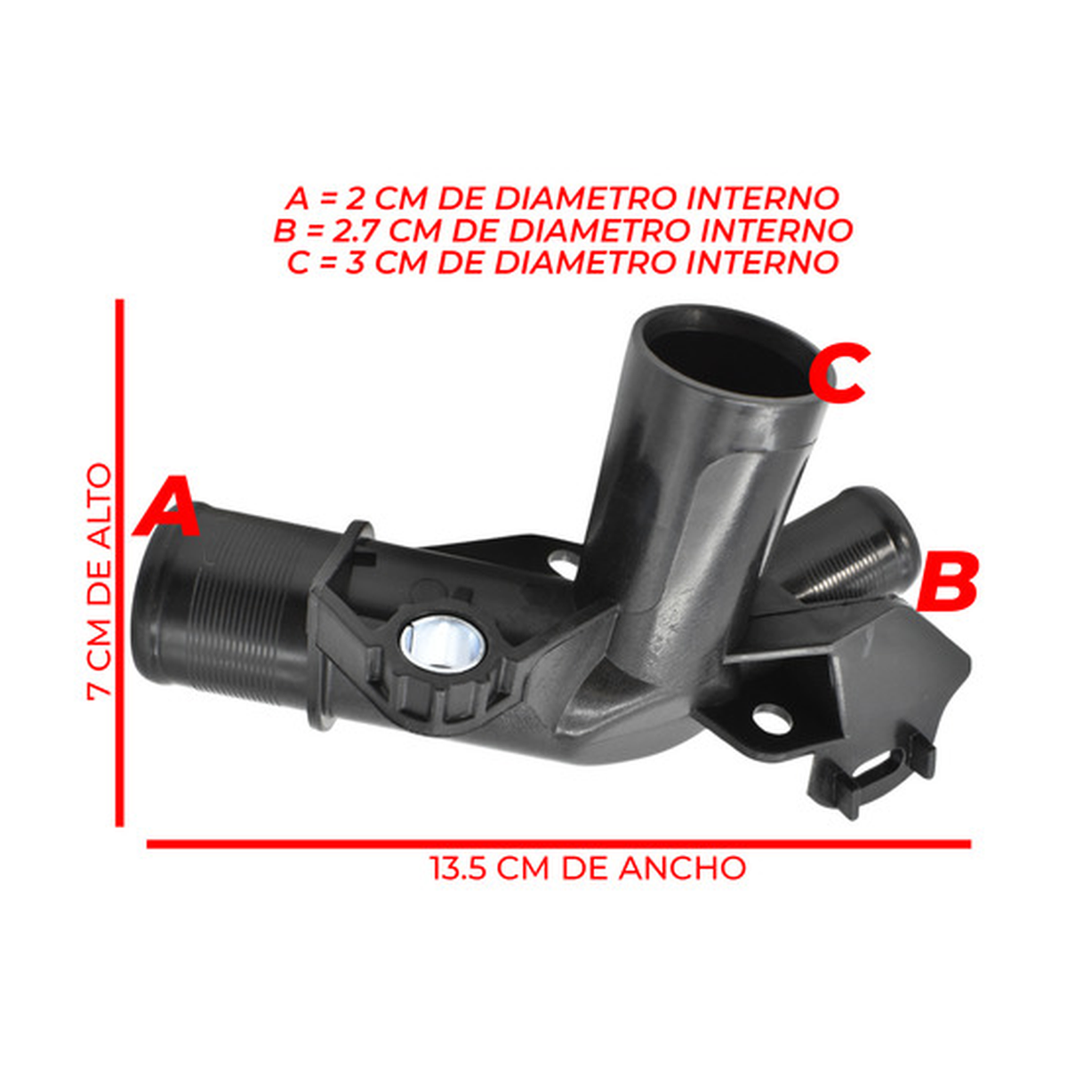 Conector manguera bomba agua US Parts 120-237