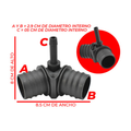 Conector manguera radiador superior US Parts 120-240