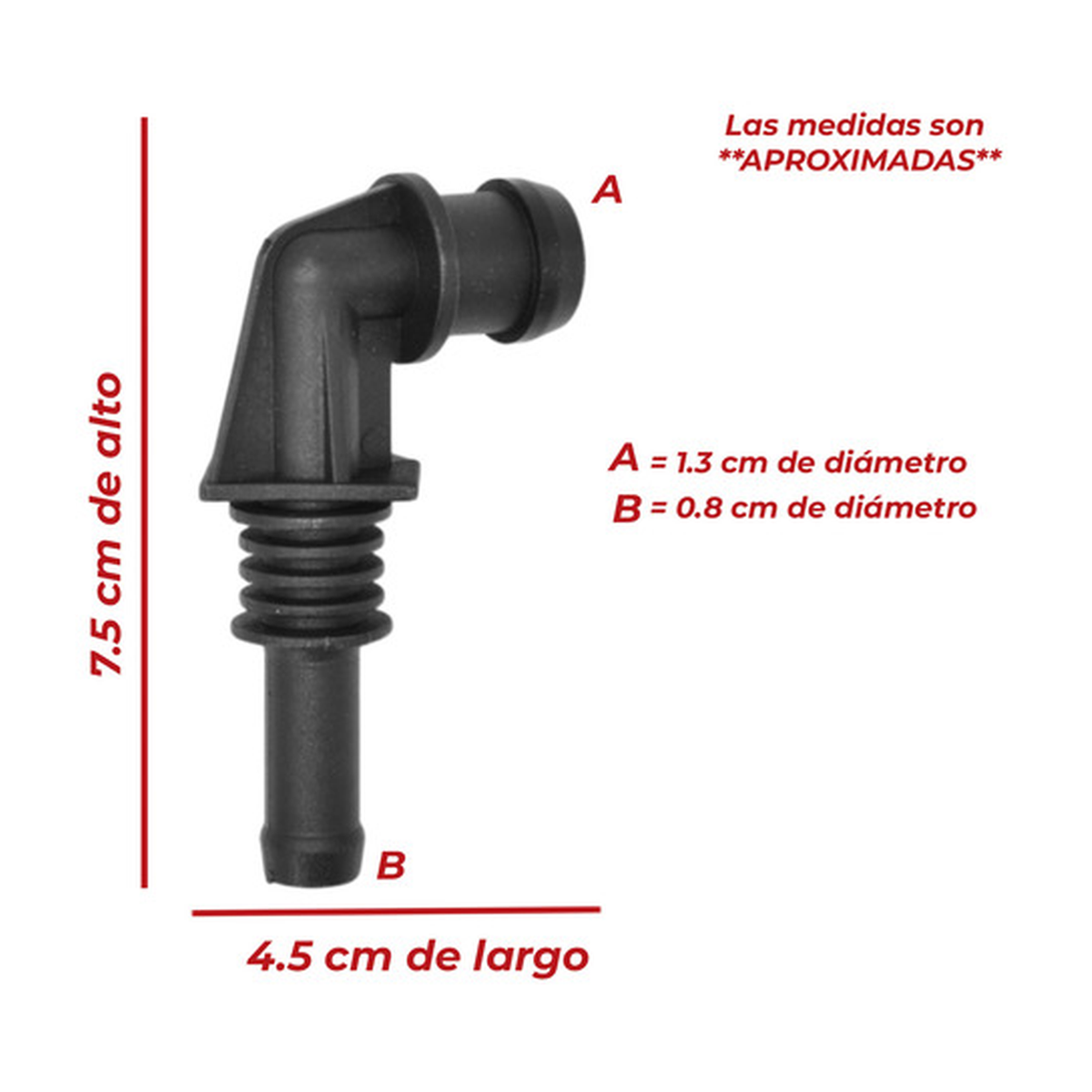 Conector manguera deposito p/ US Parts 120-241