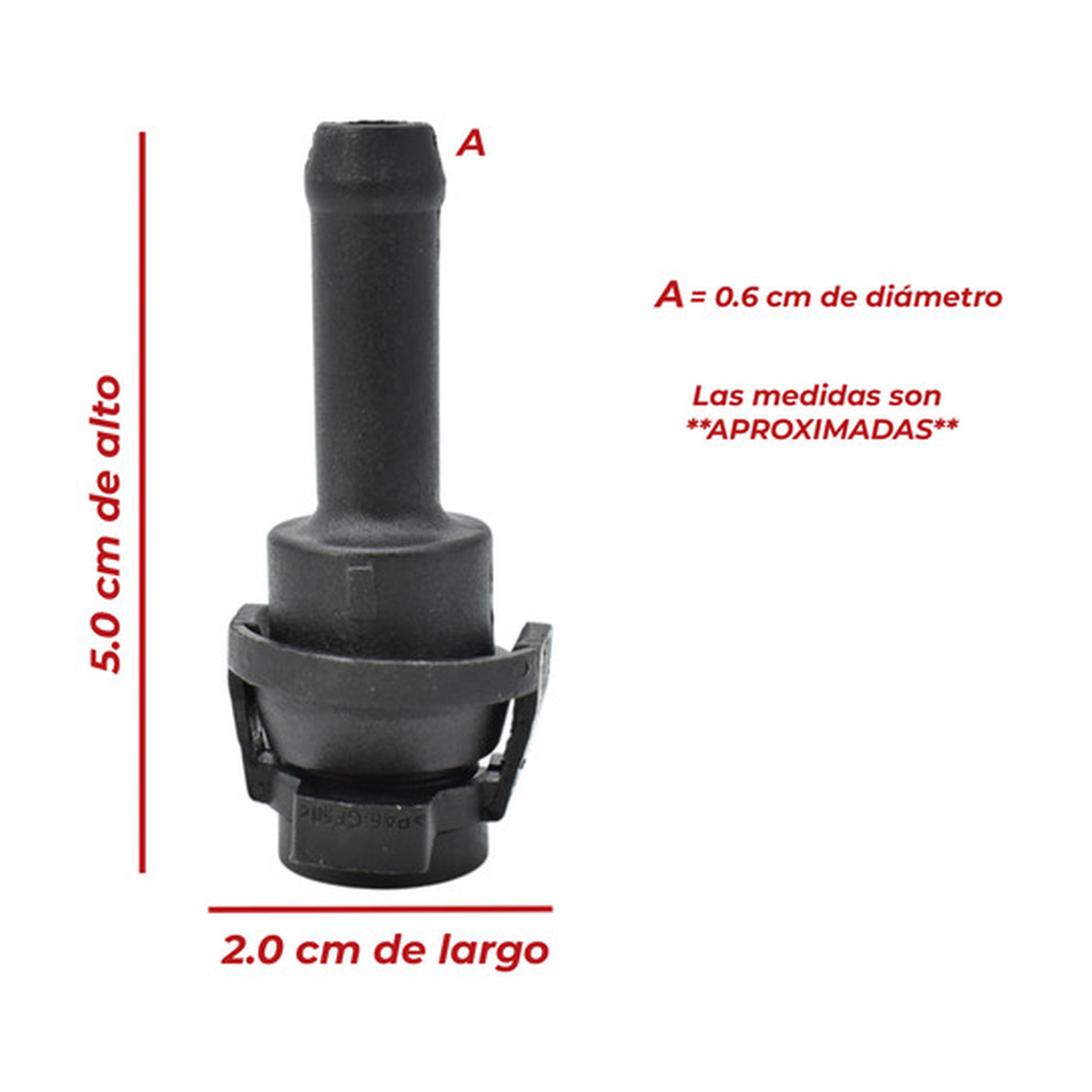 Conector manguera deposito p/ m-benz cla250 y gla250 2.0l US Parts 120-243