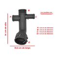 Conector radiador superior para US Parts 120-245
