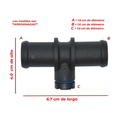 Conector manguera calefaccion recto 3/4 X 3/4 universal US Parts 120-253