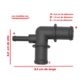 Conector manguera calefaccion tee 3/4 X 5/16 X 3/4 unive US Parts 120-259