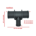 Conector manguera calefaccion tee 7/8 X 5/8 X 7/8 univers US Parts 120-262