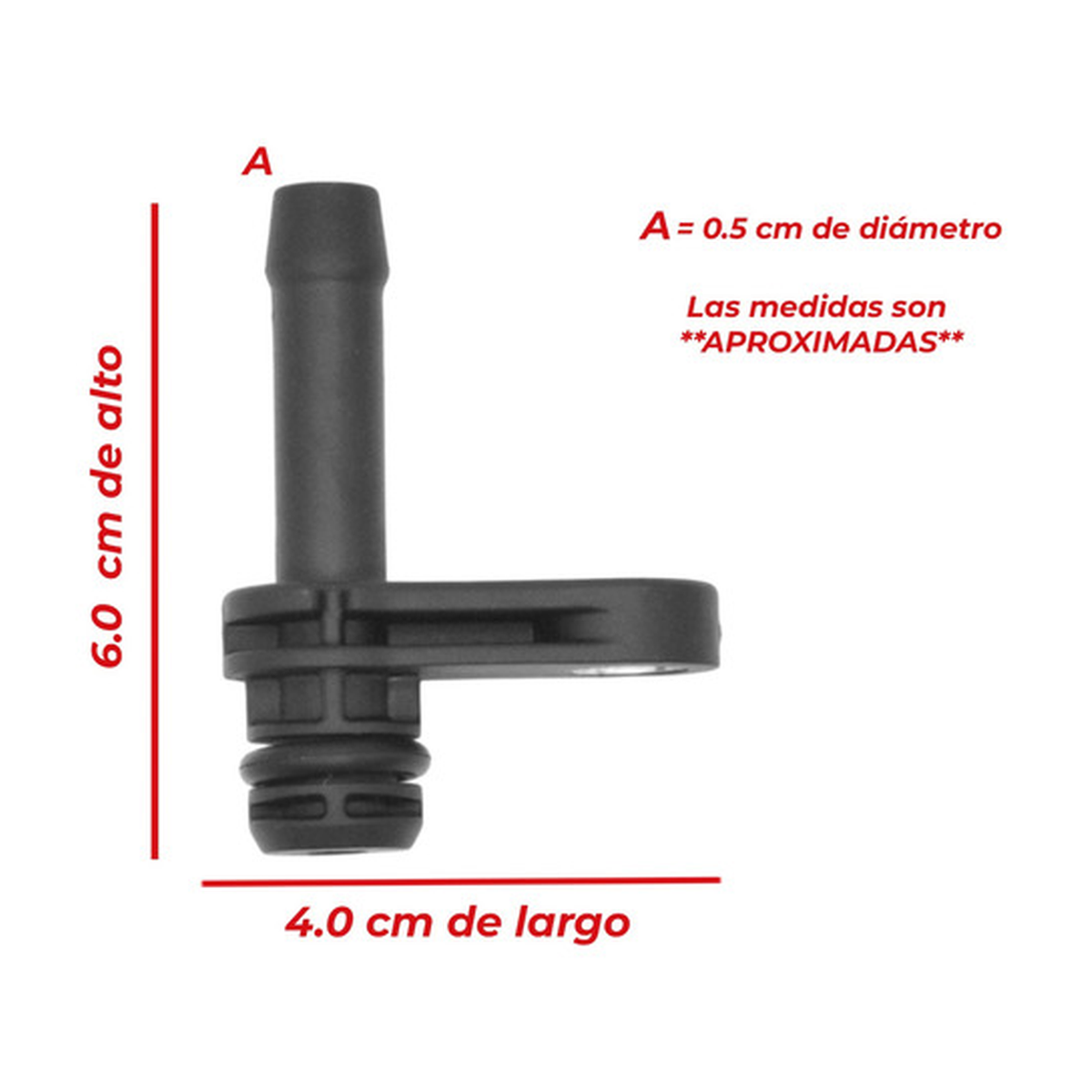 Conector manguera calefaccion p/ford bronco sport escape US Parts 120-280