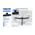 Conector manguera calefacción p/ figo 19/22 entrada sensor US Parts 120-285