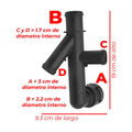 Conector brida refrigerante para beetle jetta 1.8l 13-18 US Parts 120-290