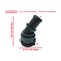 Conector manguera radiador superior para US Parts 120-295