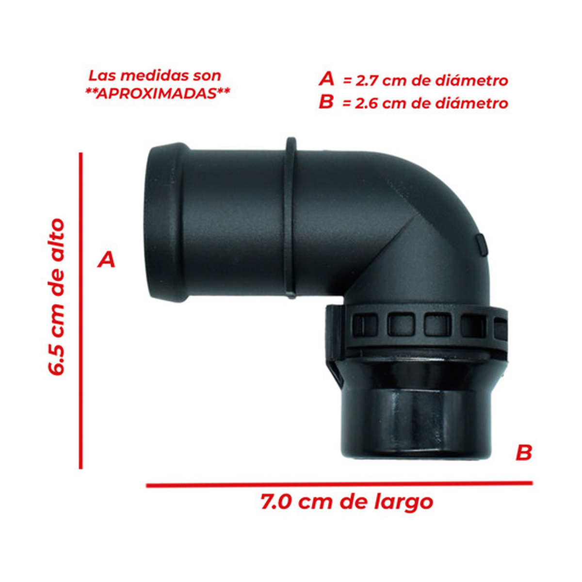 Conector manguera radiador p/volkswagen caddy 2.0l tdi 19-24 US Parts 120-299