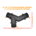Conector calefacción p/ford focus 2.0l 2012-2018 US Parts 120-310