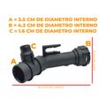 Conector manguera radiador superior p/bmw 118i 1.6l 10-19 US Parts 120-319
