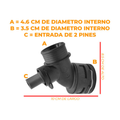 Conector manguera radiador inferior p/audi q7 3.6l 07-10 US Parts 120-327