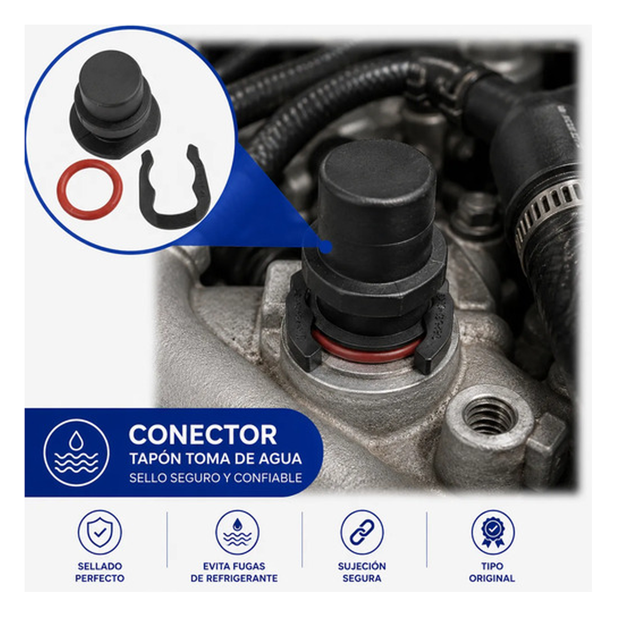Conector tapon toma de agua para US Parts 120-334