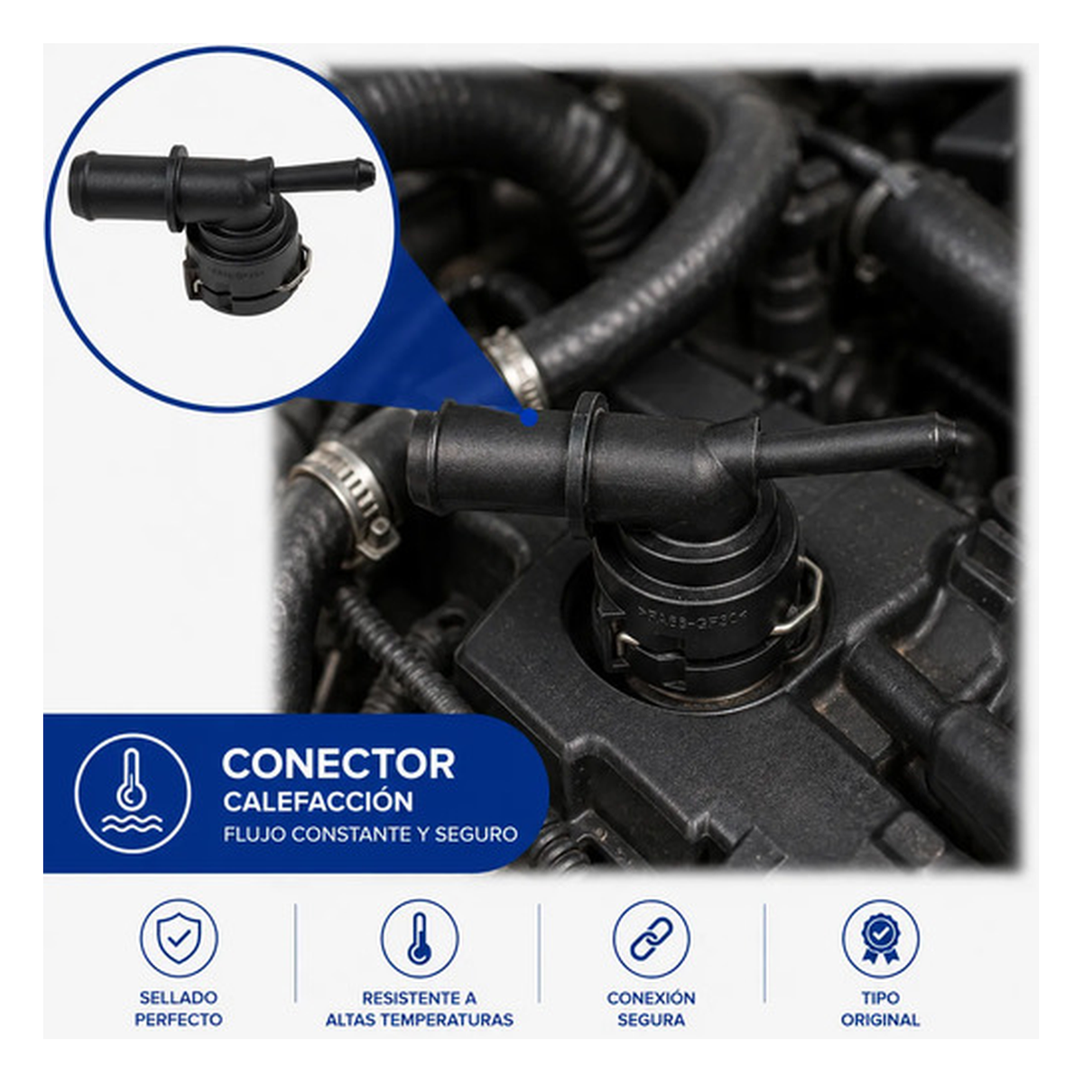 Conector, calefacción p/jp wrangler 2.0l 18-26 US Parts 120-335