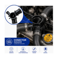 Conector, radiador p/vw beetle 1.8l 1999-2005 US Parts 120-338