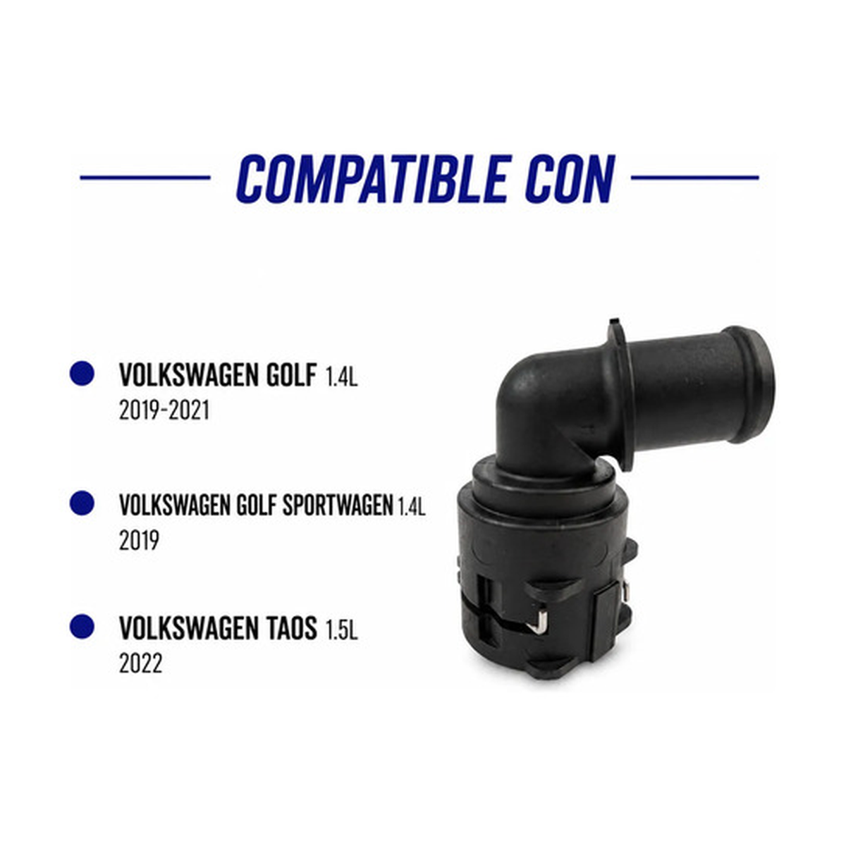 Conector radiador P /vw gol 1.4 19-21 US Parts 120-339