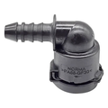 Conector, manguera calefacción nw06 - 90° universal negro US Parts 120-345