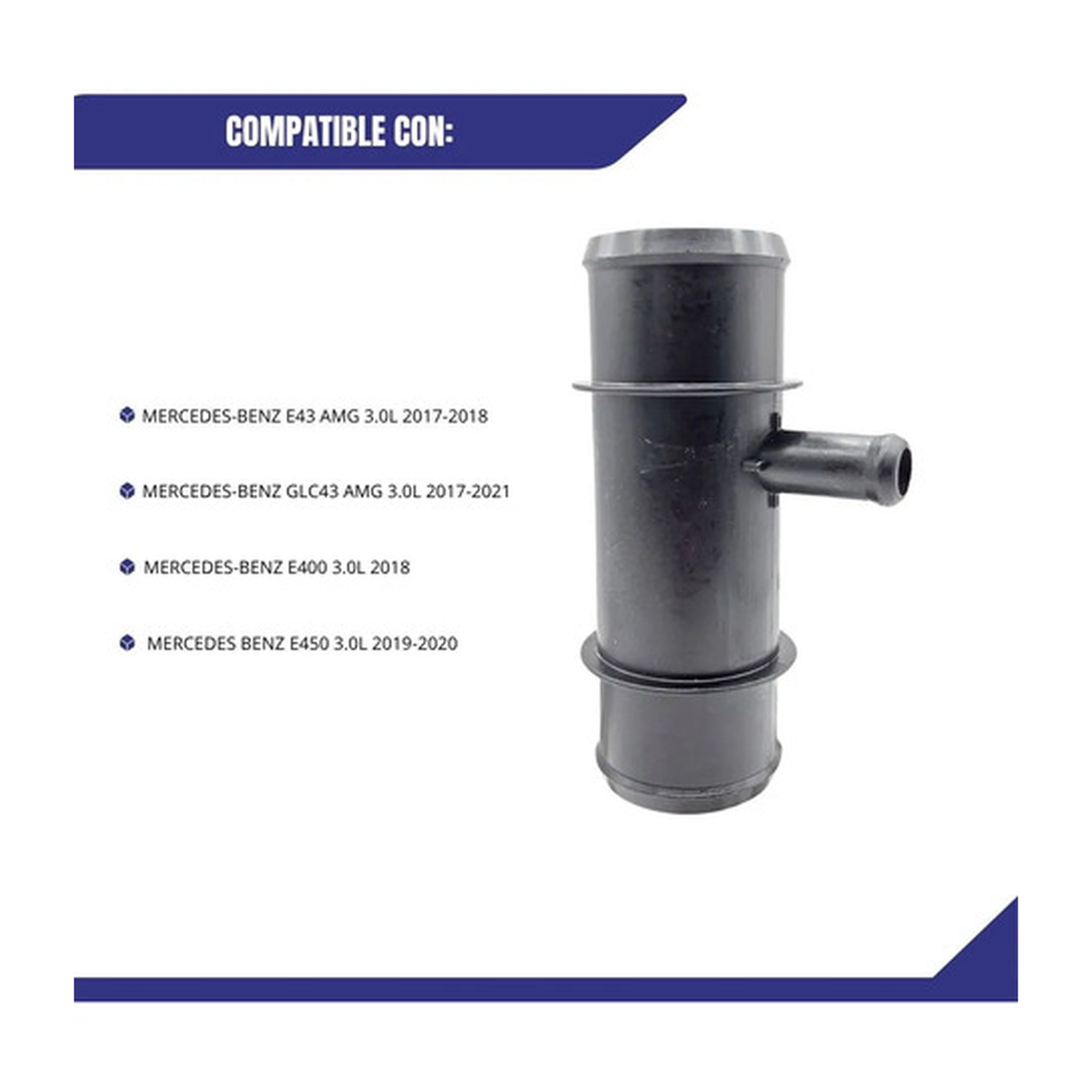 Conector radiador inferior p/mercedes benz e43 3.0 17-18 US Parts 120-351