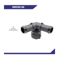 Conector, calefacción nw16- 90° X 2 salidas varios modelos US Parts 120-353