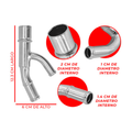 Conector manguera cople calefacción p/ tsuru 1.6l 92-17 US Parts 120-503