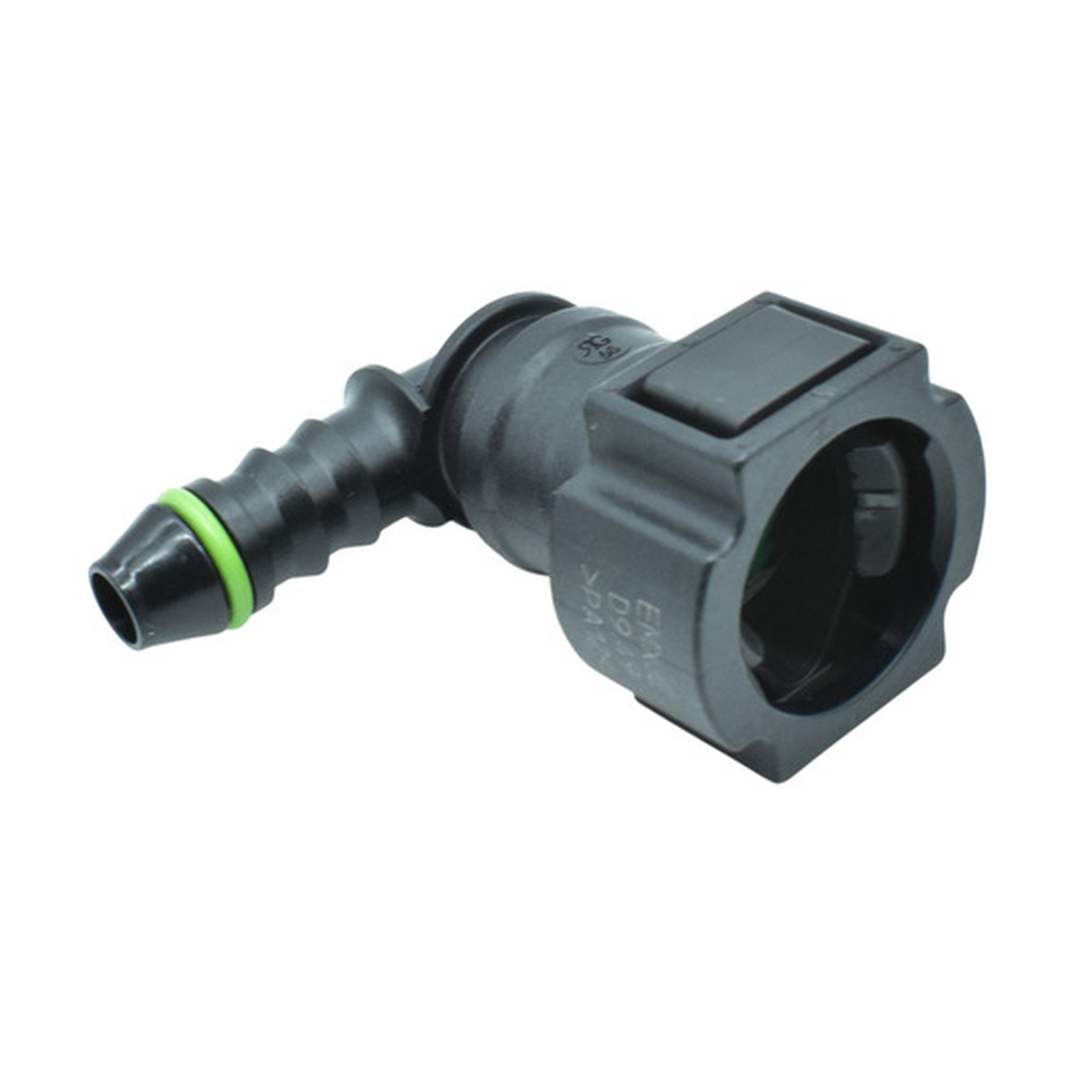 Conector manguera combustible 90° universal 6.3 mm US Parts 120-602