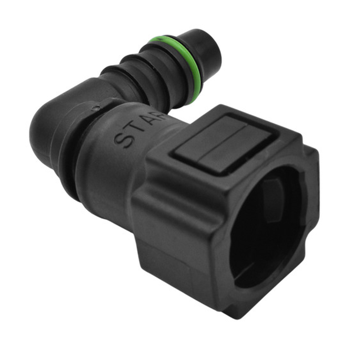 Conector manguera combustible 90° universal 7.89 mm US Parts 120-604