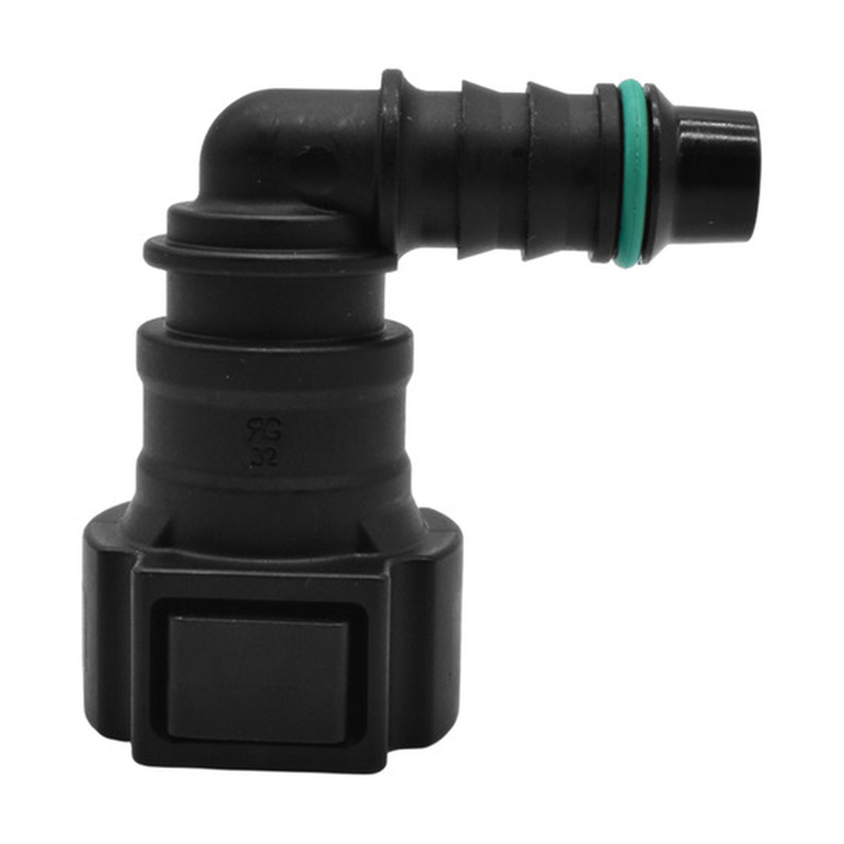 Conector manguera combustible 90° universal 9.49 mm US Parts 120-606
