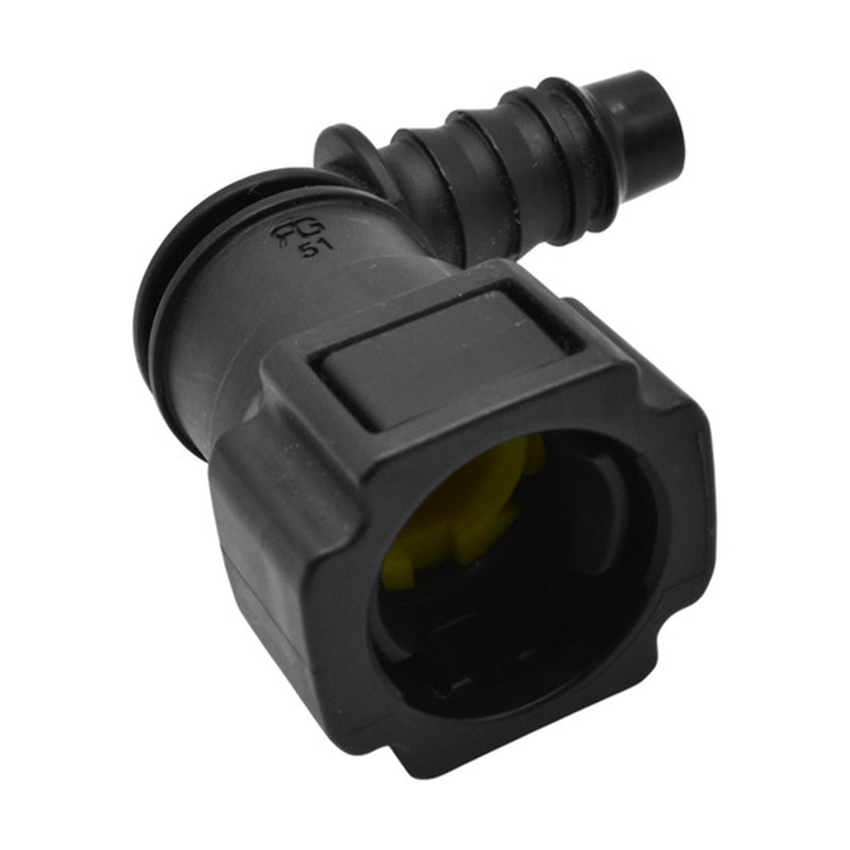 Conector manguera combustible 90° universal 9.89 mm US Parts 120-607
