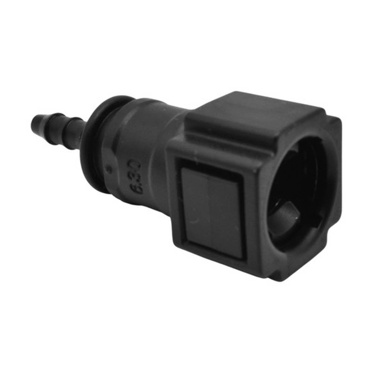 Conector manguera combustible 180° universal 6.3 mm US Parts 120-608