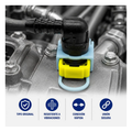 Conector, manguera combustible 5/16 X 3/8 universal US Parts 120-635