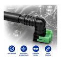 Conector, manguera combustible 1/2 X 5/16 universal US Parts 120-636