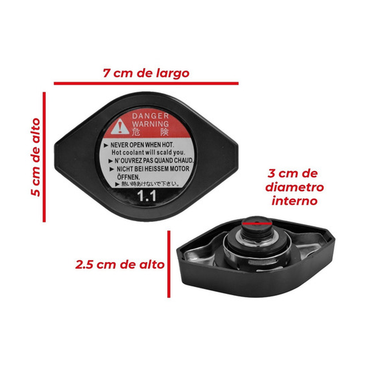 Tapón radiador US Parts 130-002