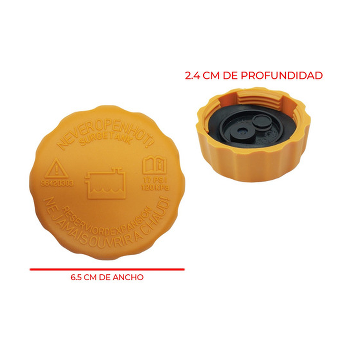 Tapón depósito anticongelante 17 libras US Parts 130-011