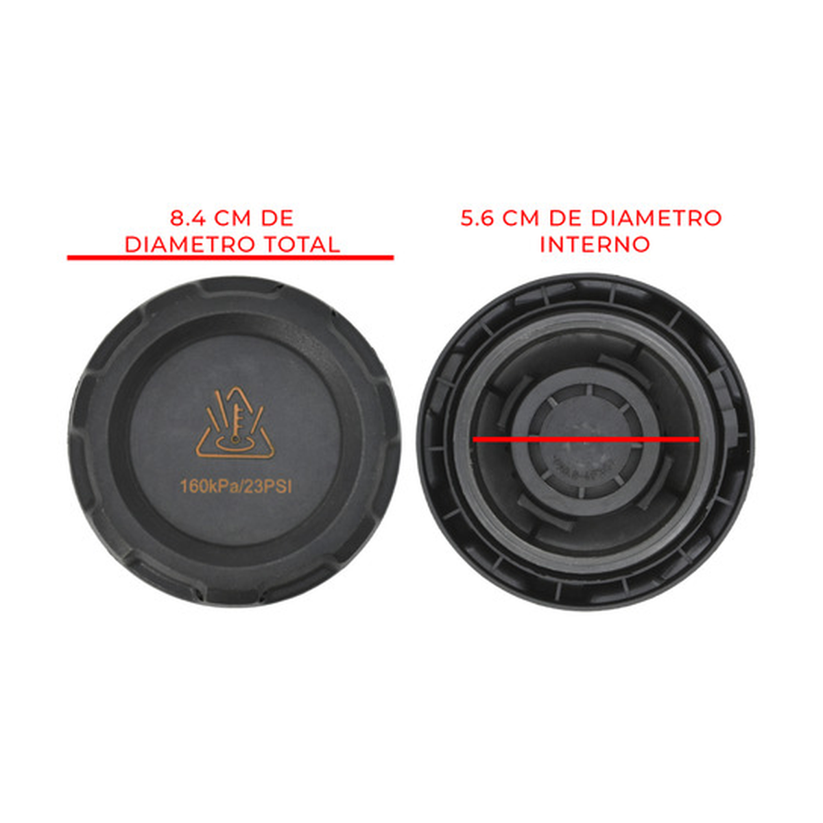 Tapón depósito anticongelante 23 libras US Parts 130-012