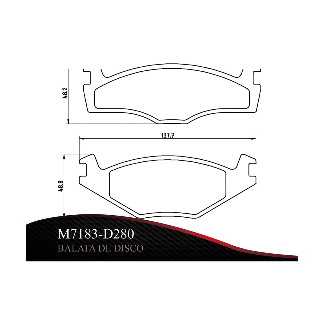 Balatas M7183-D280 NIKKO
