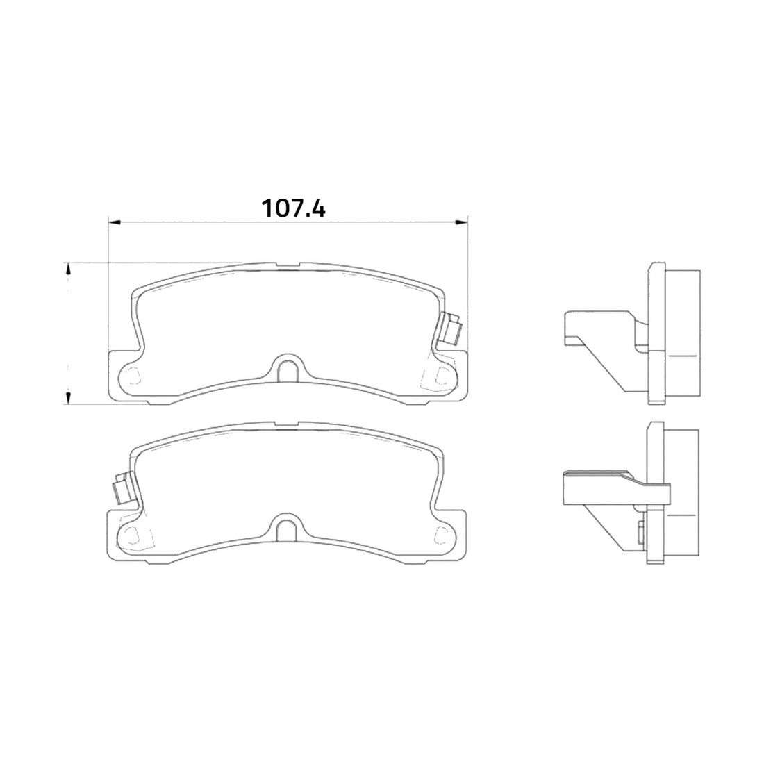 Balatas M7245-D352 BIOCERAMIC
