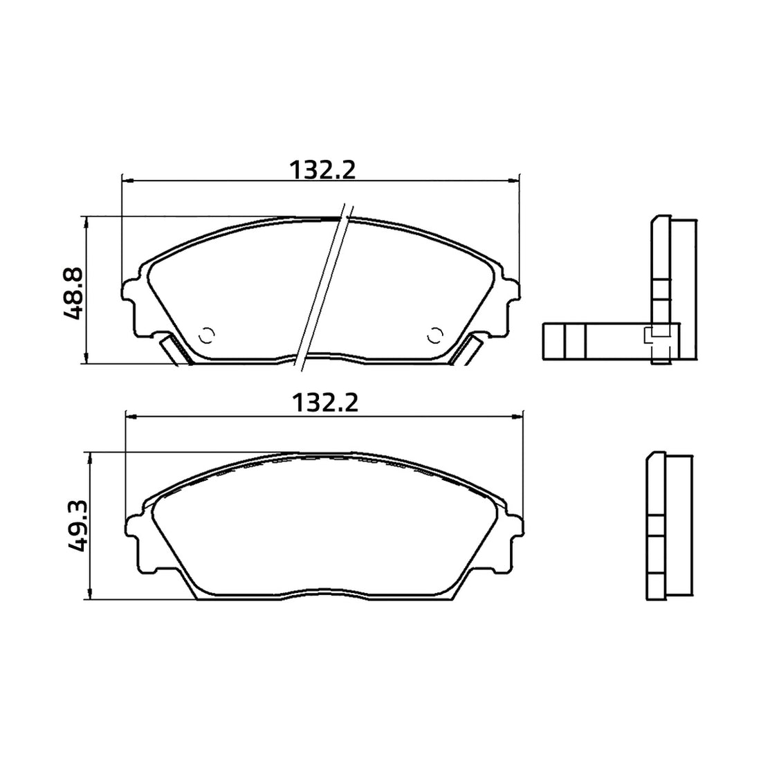 Balatas M7263-D373 BIOCERAMIC