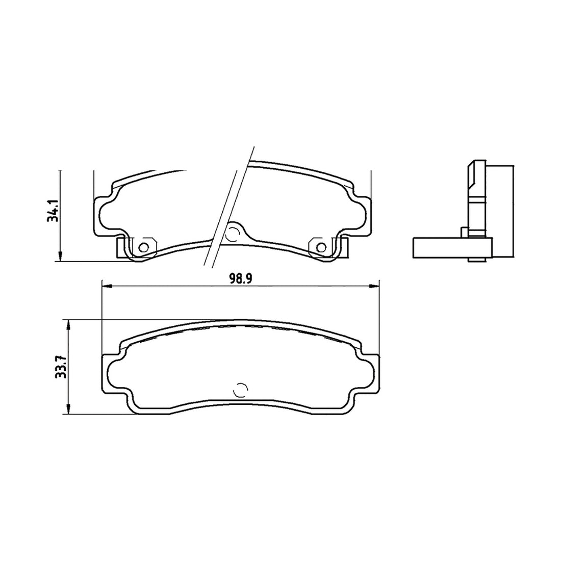 Balatas M7390-D511 BIOCERAMIC