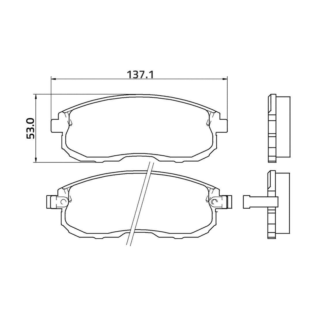 Balatas M7407-D526 BIOCERAMIC