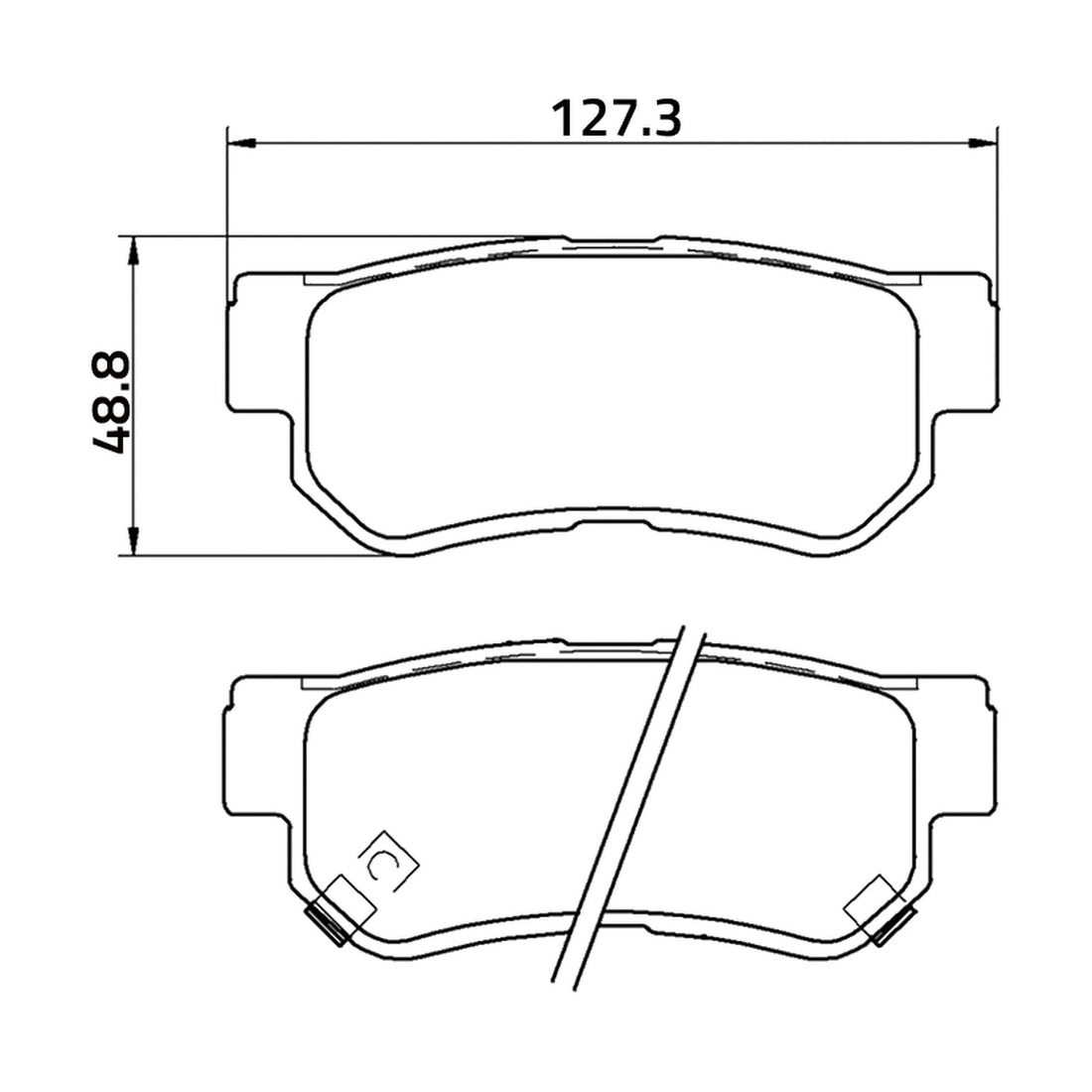 Balatas M7668-D813 BIOCERAMIC