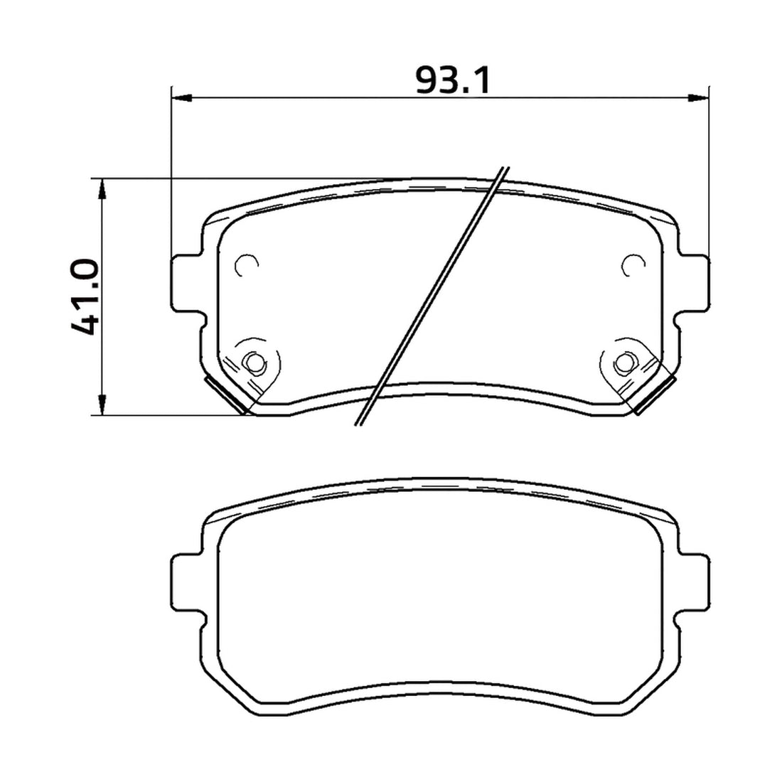 Balatas M8267-D1157 BIOCERAMIC