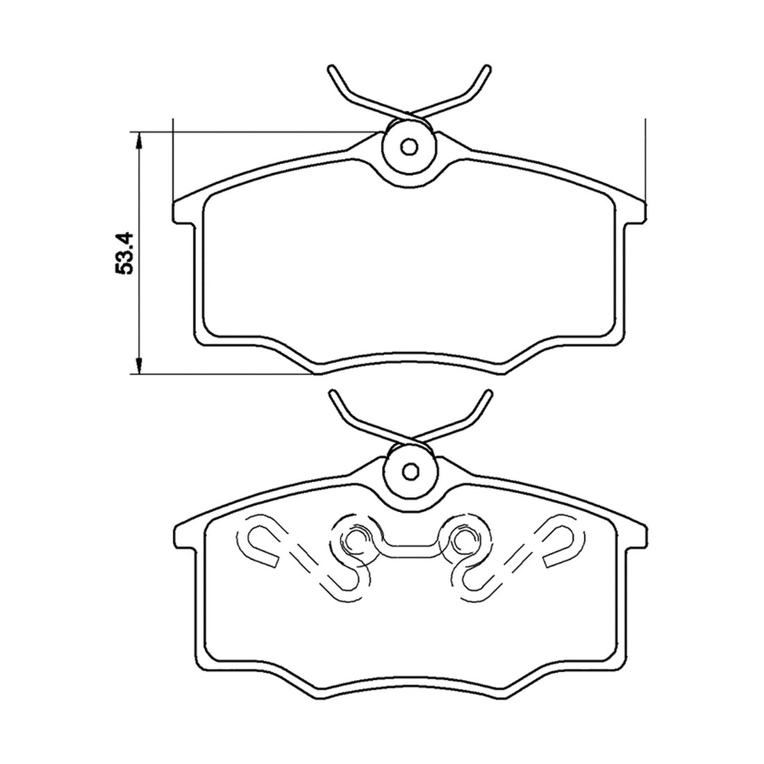 Balatas M8284-D1173 BIOCERAMIC