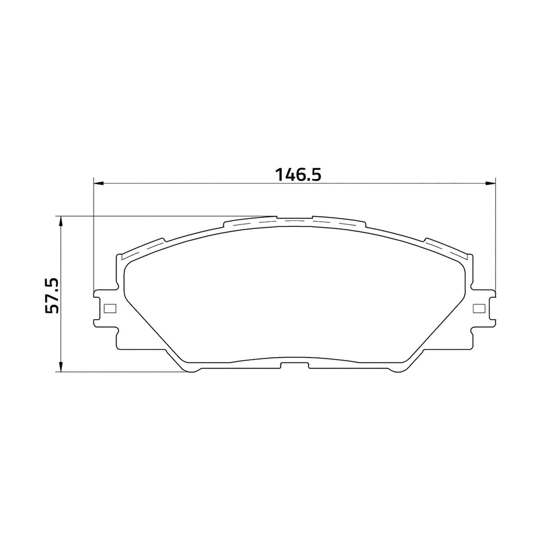 Balatas M8331-D1211 BIOCERAMIC