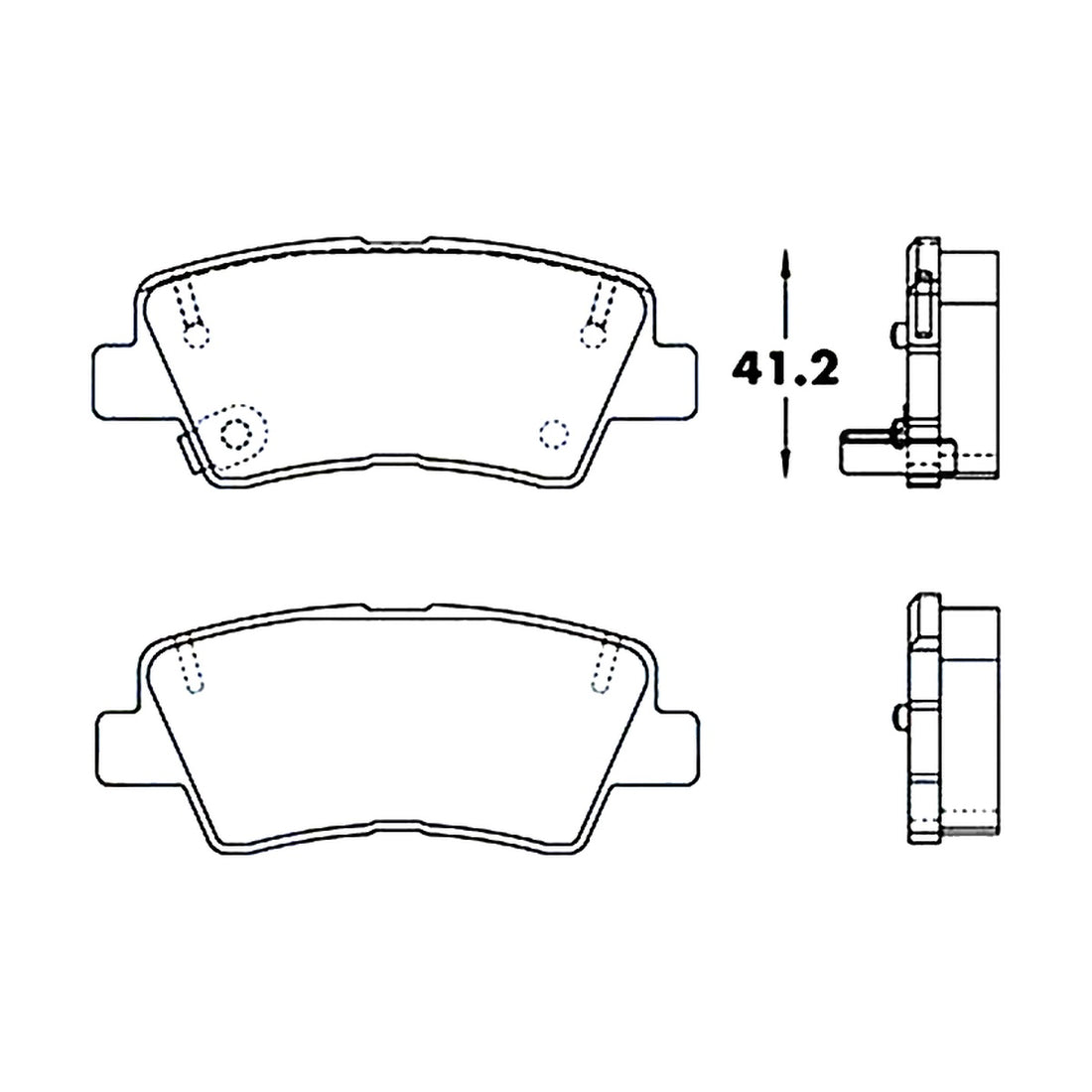 Balatas M8428-D1812 BIOCERAMIC