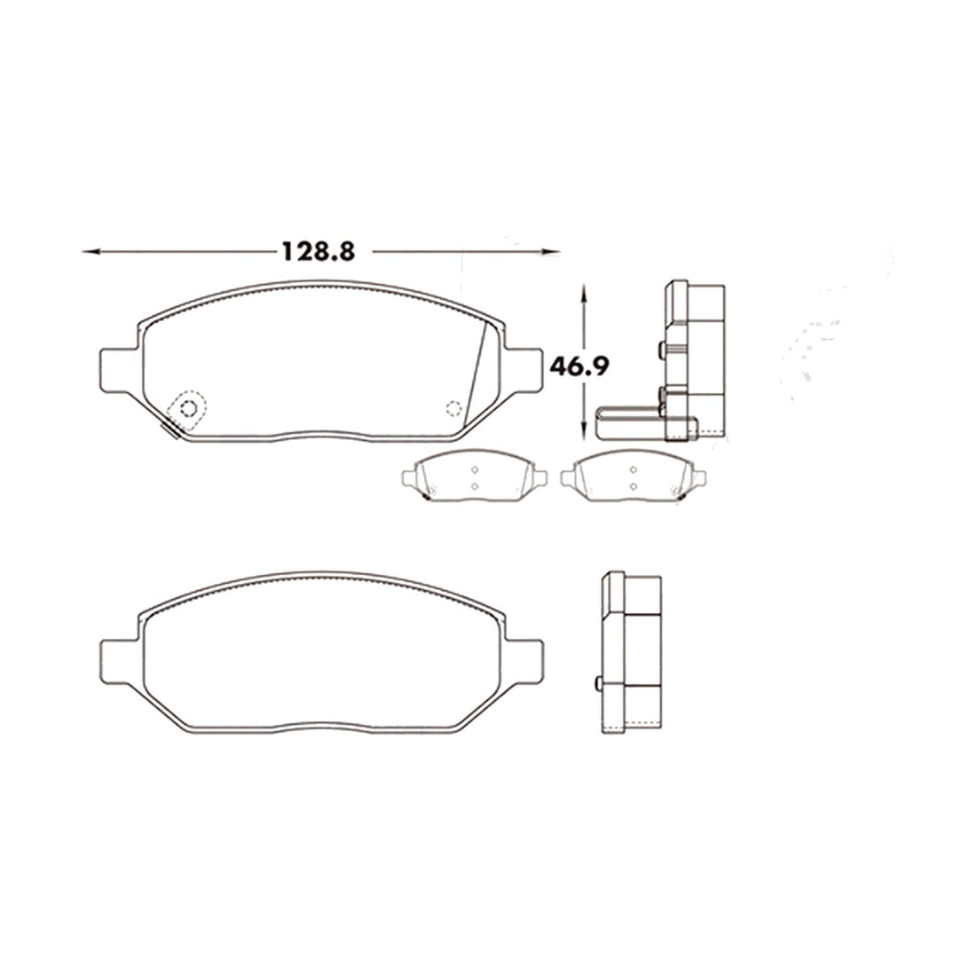Balatas S9254-S2024 BIOCERAMIC